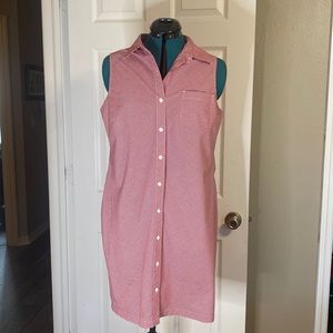 Talbots, gingham checked shirt dress 12 P